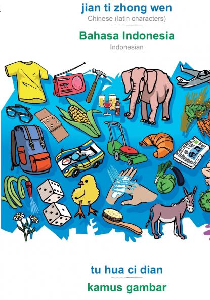 jian ti zhong wen - Bahasa Indonesia tu hua ci dian