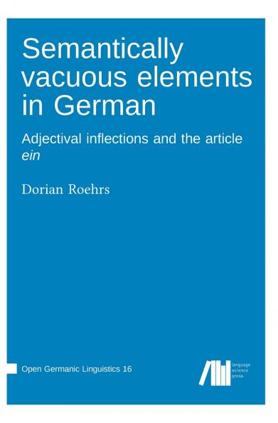 Semantically vacuous elements in German