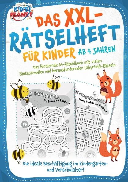 Das XXL-Rätselheft für Kinder ab 4 Jahren