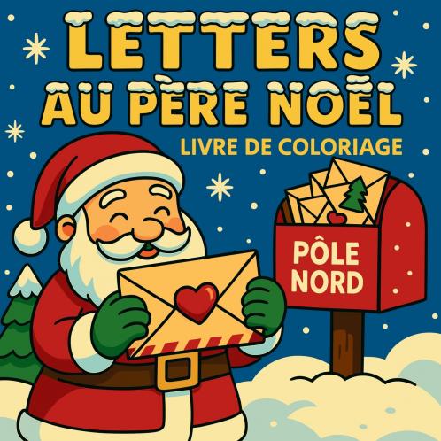 Lettres au Père Noël - Livre de coloriage
