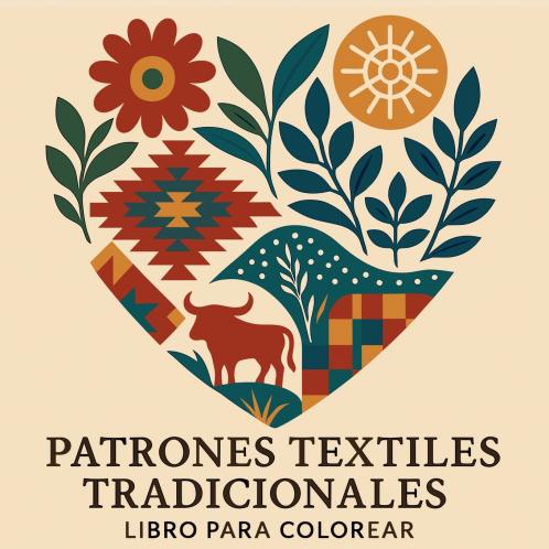 Patrones Textiles Tradicionales - Libro para Colorear