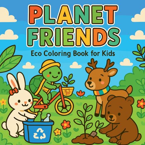 Planet Friends - Eco Coloring Book for Kids