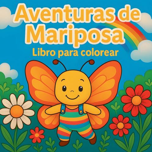 Aventuras de Mariposa - Libro para colorear