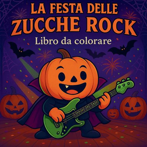 La Festa delle Zucche Rock - Libro da colorare