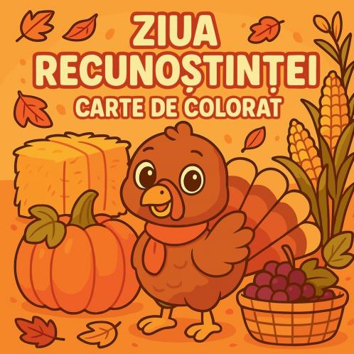 Ziua Recunoștinței - Carte de Colorat