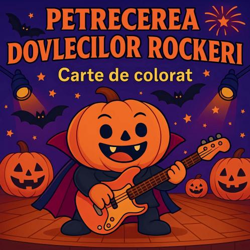 Petrecerea dovlecilor rockeri - Carte de colorat