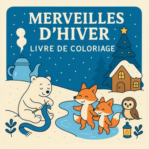 Merveilles d'Hiver - Livre de Coloriage