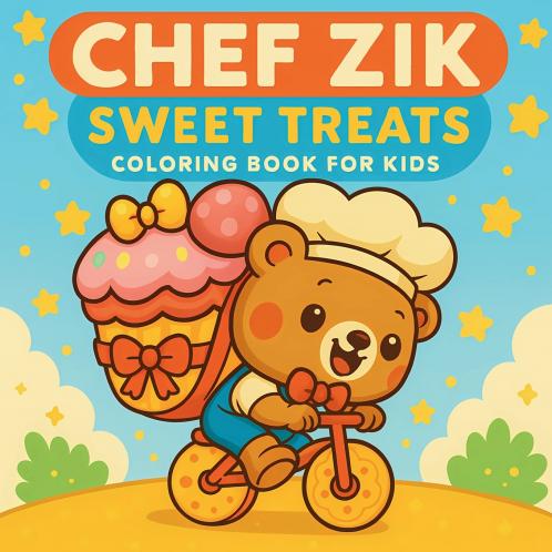 Chef Zik - Sweet Treats Coloring Book for Kids