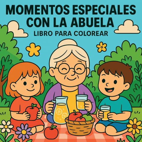 Momentos Especiales con la Abuela - Libro de colorear