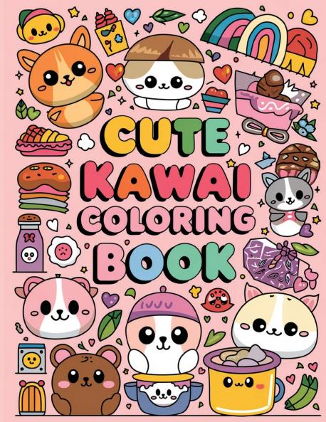 Cute Kawaii Coloring Book for Kids