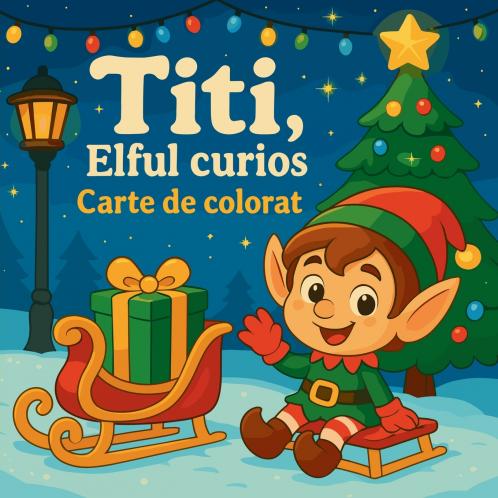 Titi Elful curios - Carte de colorat
