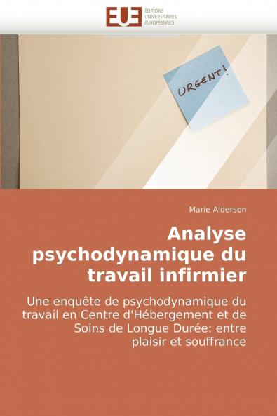 Analyse psychodynamique du travail infirmier