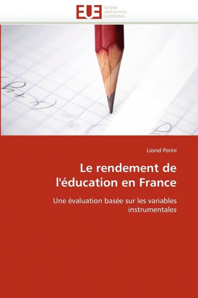 Le rendement de l'éducation en france