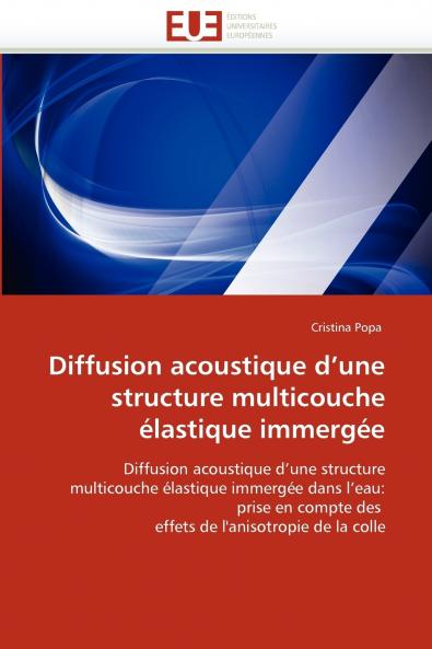 Diffusion acoustique d''une structure multicouche élastique immergée