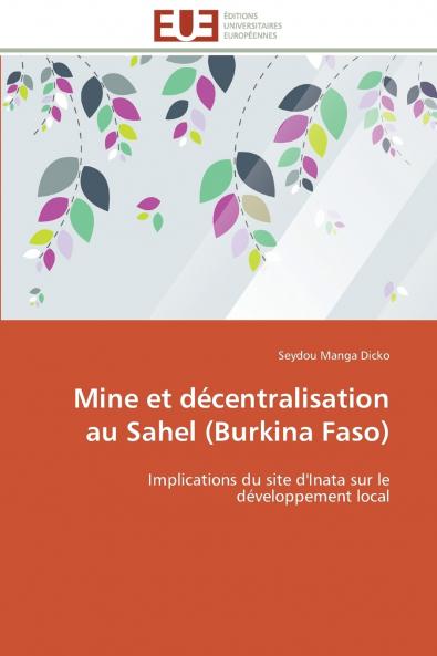 Mine et décentralisation au sahel (burkina faso)
