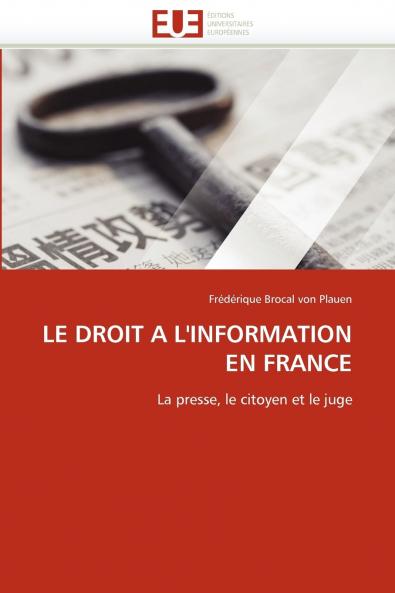 Le droit a l''information en france