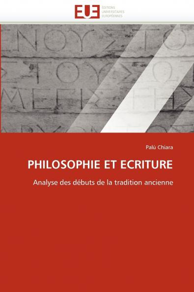 Philosophie et ecriture