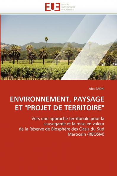 Environnement paysage et projet de territoire