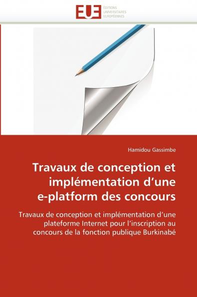Travaux de conception et  implémentation d une  e-platform des concours