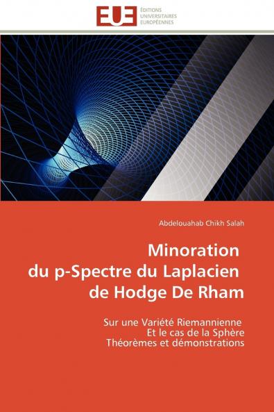 Minoration   du p-spectre du laplacien   de hodge de rham