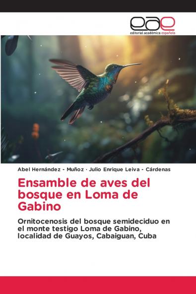 Ensamble de aves del bosque en Loma de Gabino