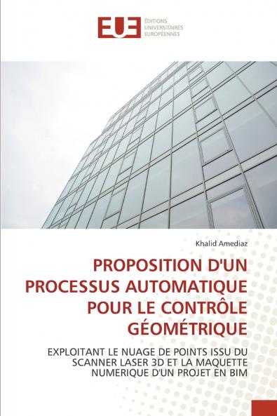 PROPOSITION D'UN PROCESSUS AUTOMATIQUE POUR LE CONTRÔLE GÉOMÉTRIQUE