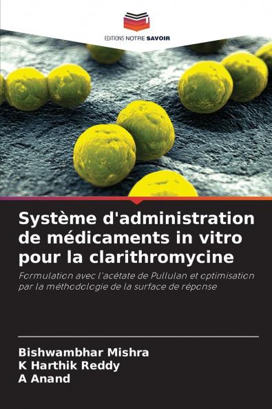 Système d'administration de médicaments in vitro pour la clarithromycine