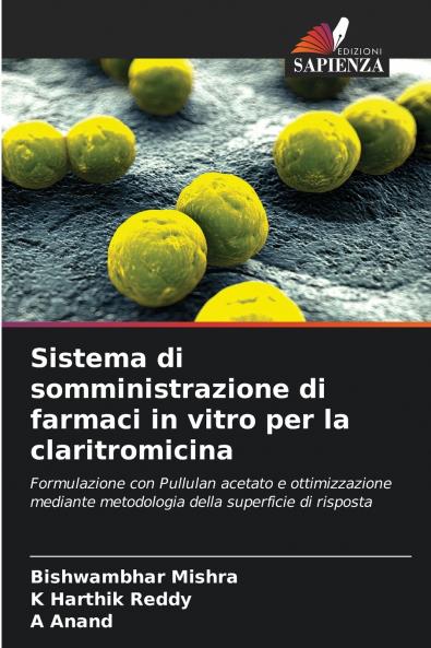 Sistema di somministrazione di farmaci in vitro per la claritromicina