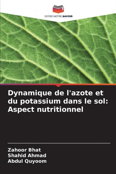 Dynamique de l'azote et du potassium dans le sol
