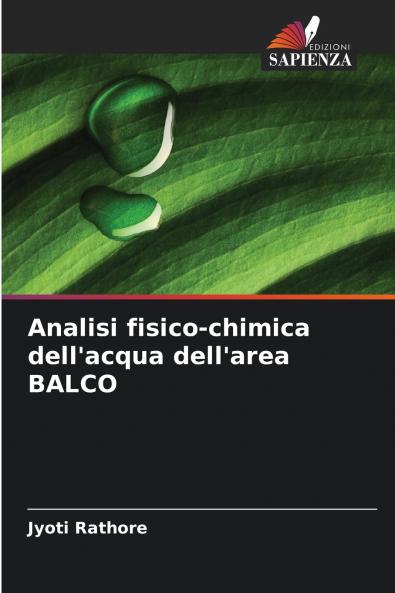 Analisi fisico-chimica dell'acqua dell'area BALCO