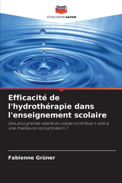 Efficacité de l'hydrothérapie dans l'enseignement scolaire