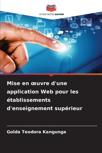Mise en œuvre d'une application Web pour les établissements d'enseignement supérieur