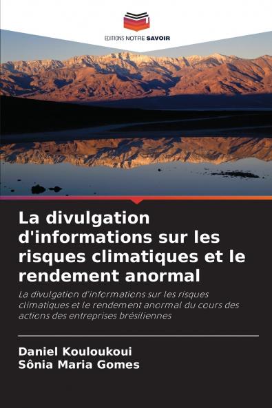 La divulgation d'informations sur les risques climatiques et le rendement anormal