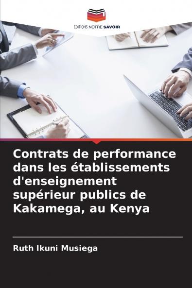 Contrats de performance dans les établissements d'enseignement supérieur publics de Kakamega au Kenya