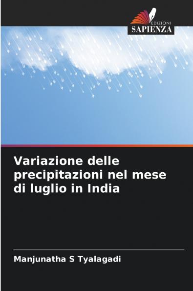 Variazione delle precipitazioni nel mese di luglio in India