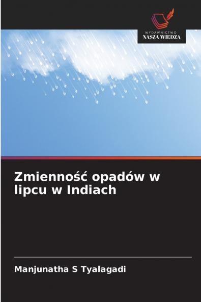 Zmienność opadów w lipcu w Indiach