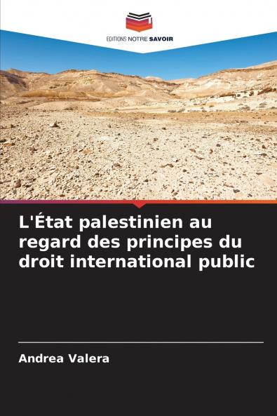L'État palestinien au regard des principes du droit international public