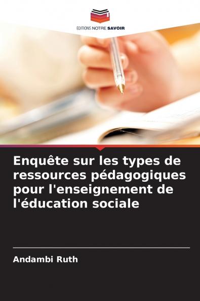 Enquête sur les types de ressources pédagogiques pour l'enseignement de l'éducation sociale