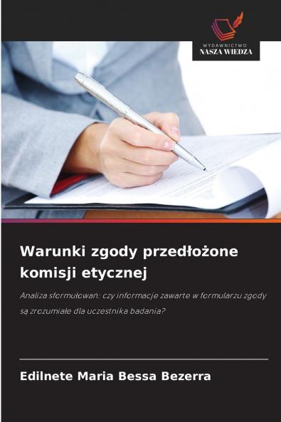 Warunki zgody przedłożone komisji etycznej