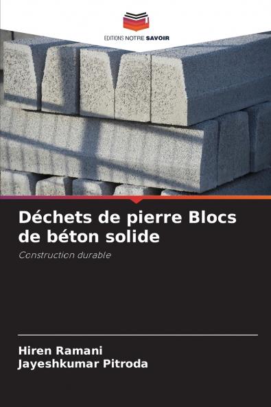 Déchets de pierre Blocs de béton solide