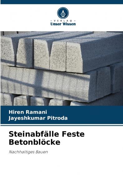 Steinabfälle Feste Betonblöcke