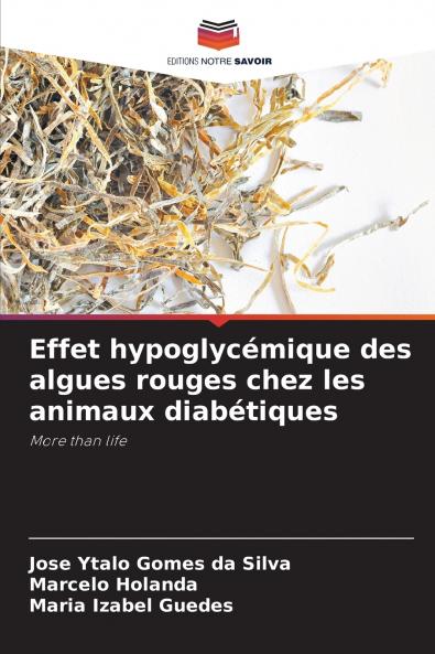 Effet hypoglycémique des algues rouges chez les animaux diabétiques