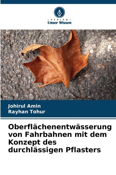 Oberfl��chenentw��sserung von Fahrbahnen mit dem Konzept des durchl��ssigen Pflasters