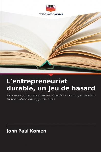 L'entrepreneuriat durable un jeu de hasard