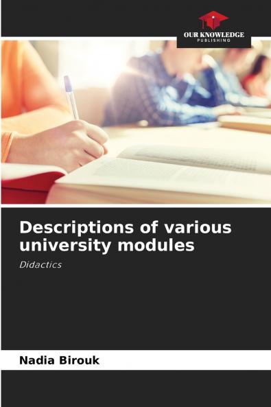 Descriptions of various university modules