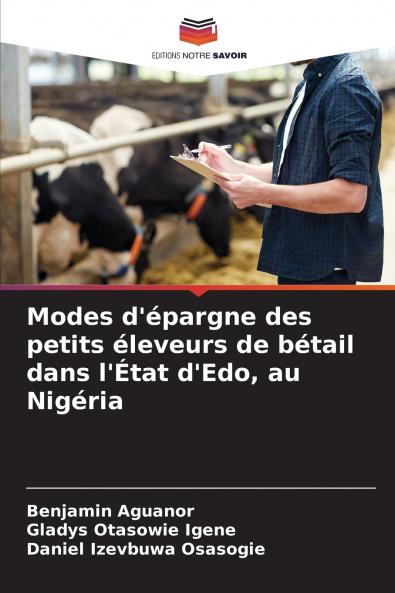 Modes d'épargne des petits éleveurs de bétail dans l'État d'Edo au Nigéria