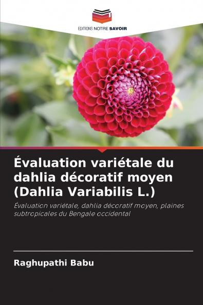 Évaluation variétale du dahlia décoratif moyen (Dahlia Variabilis L.)