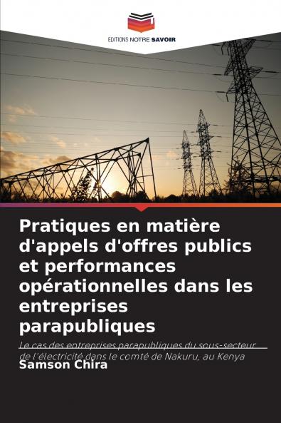 Pratiques en matière d'appels d'offres publics et performances opérationnelles dans les entreprises parapubliques