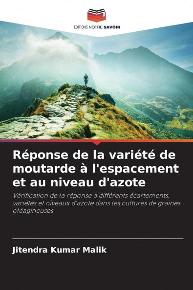 Réponse de la variété de moutarde à l'espacement et au niveau d'azote