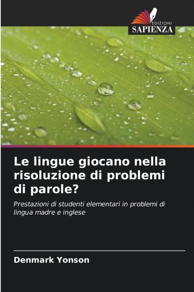 Le lingue giocano nella risoluzione di problemi di parole?